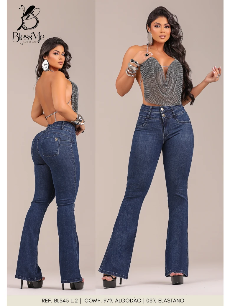 Foto do produto Calça Flare Cós Duplo