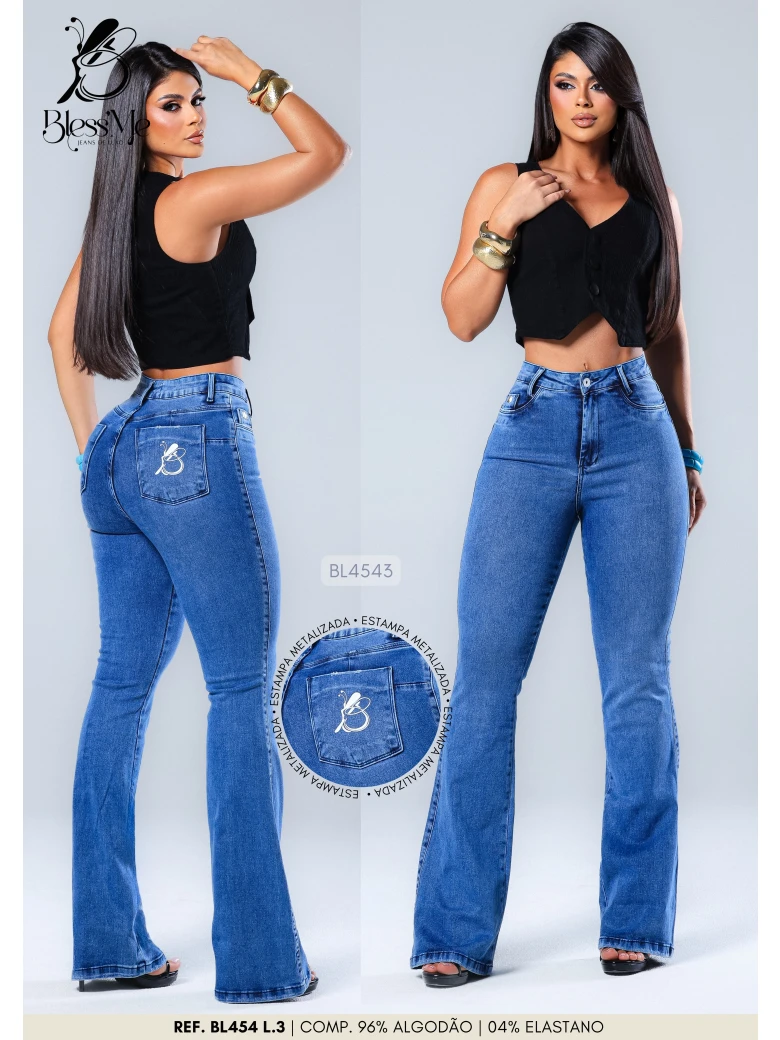 Foto do produto Calça Flare Com Silk