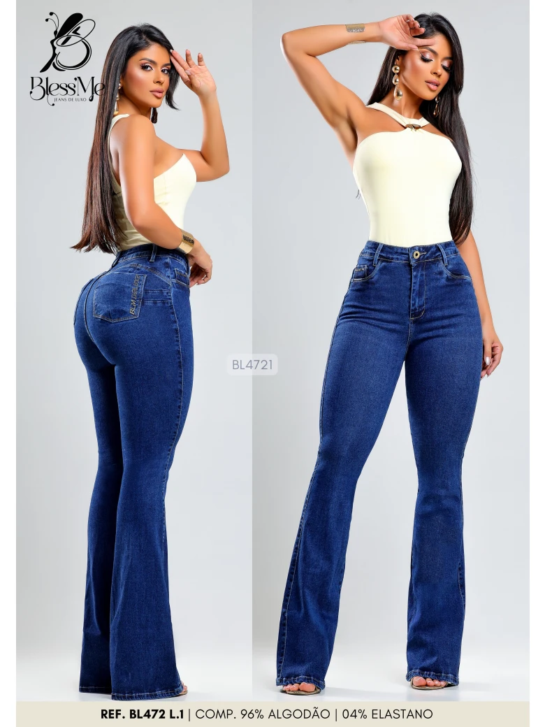 Foto do produto Calça Flare Bordado Bolso