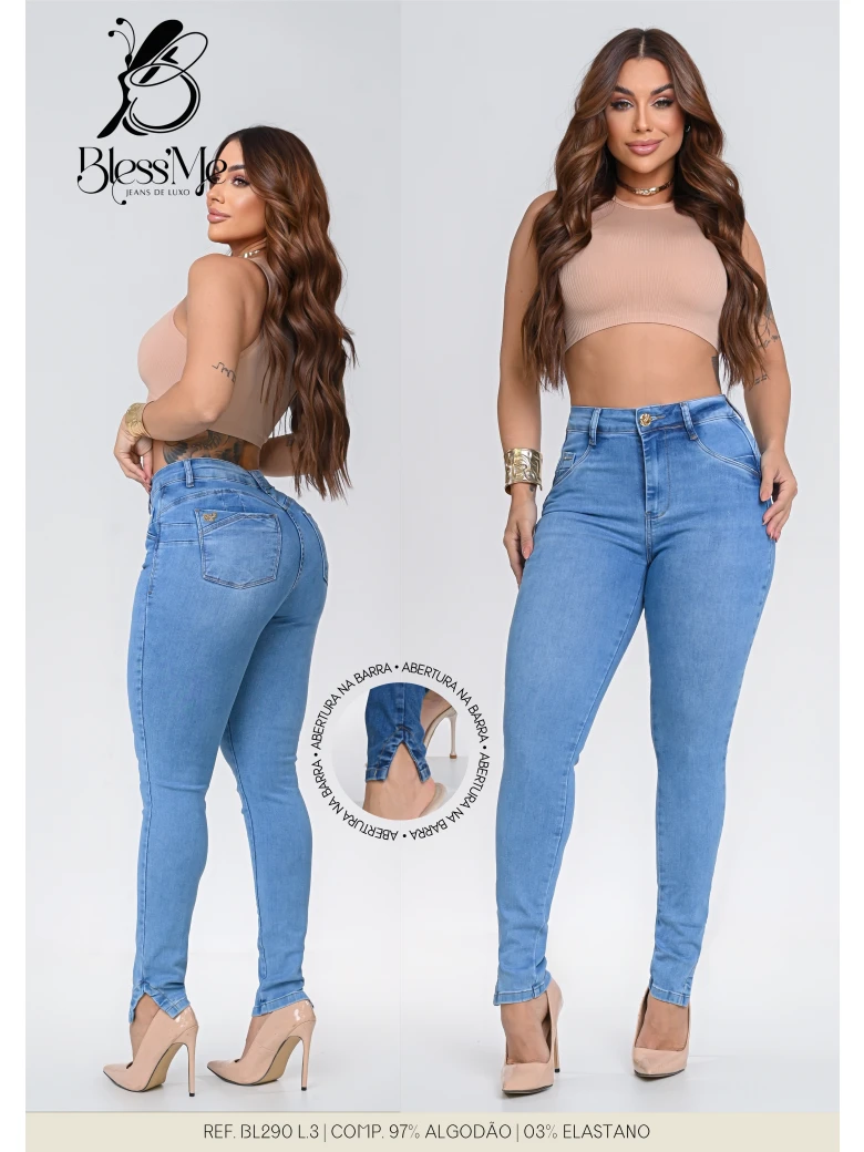 Foto do produto Calça Skinny Abertura Na Barra
