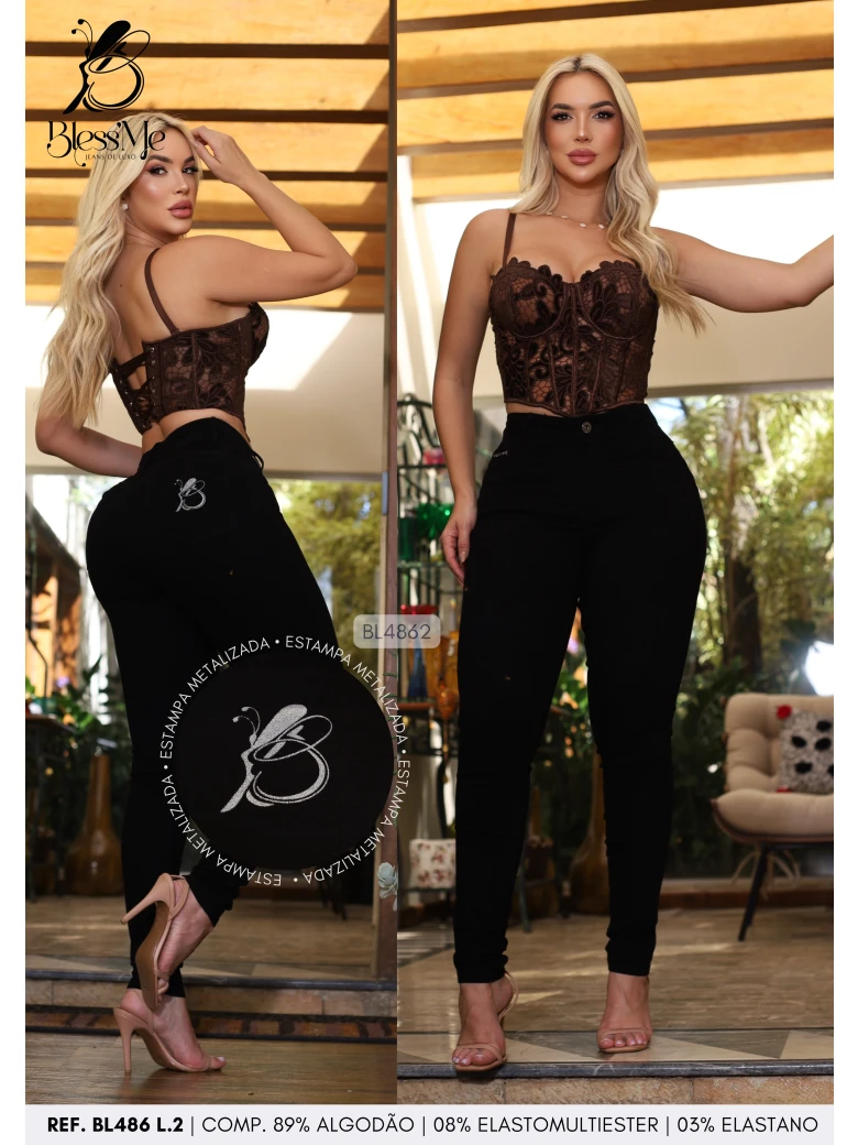 Foto do produto Calça Skinny Preta