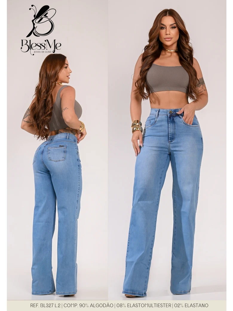 Foto do produto Calça Wide Leg Com Elastano