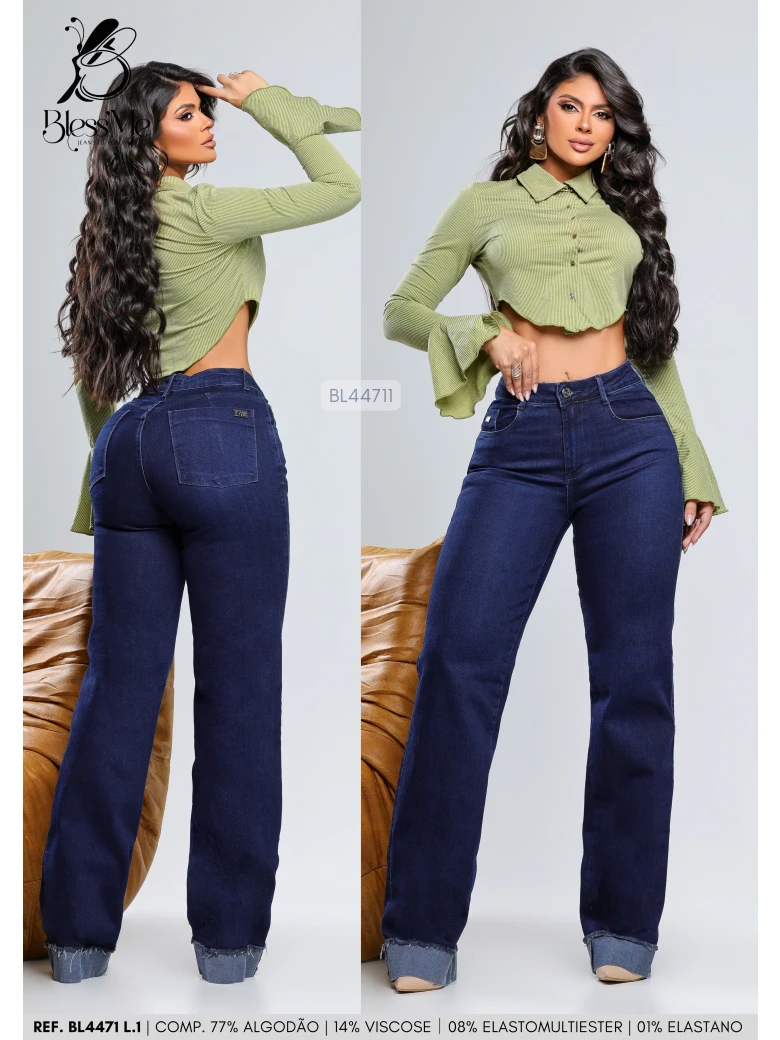 Foto do produto Calça Wide Leg Barra Avesso