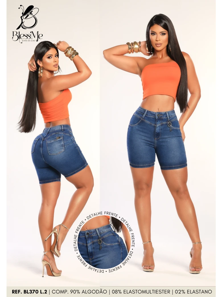 Foto do produto Bermuda Meia Coxa Recorte Frente