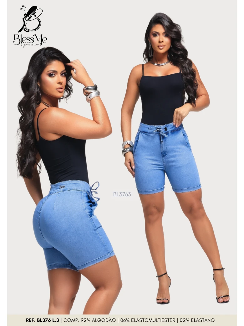 Foto do produto Bermuda Meia Coxa Ilhós