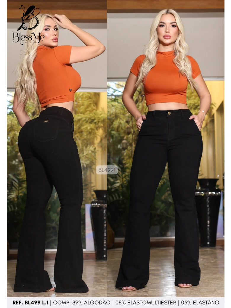 Foto do produto Calça Flare Bolso Faca