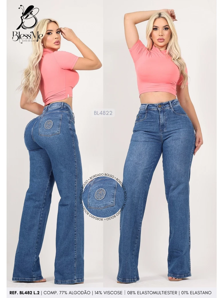 Foto do produto Wide Leg Bordado Bolso