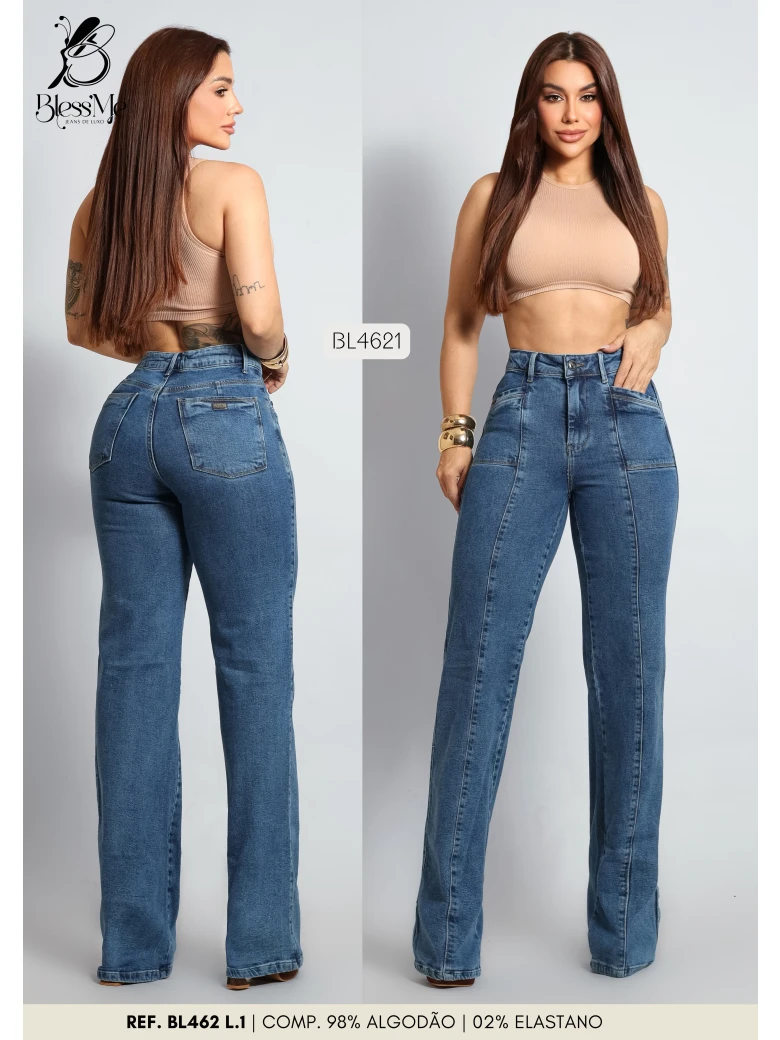 Foto do produto Calça Wide Leg Recortes