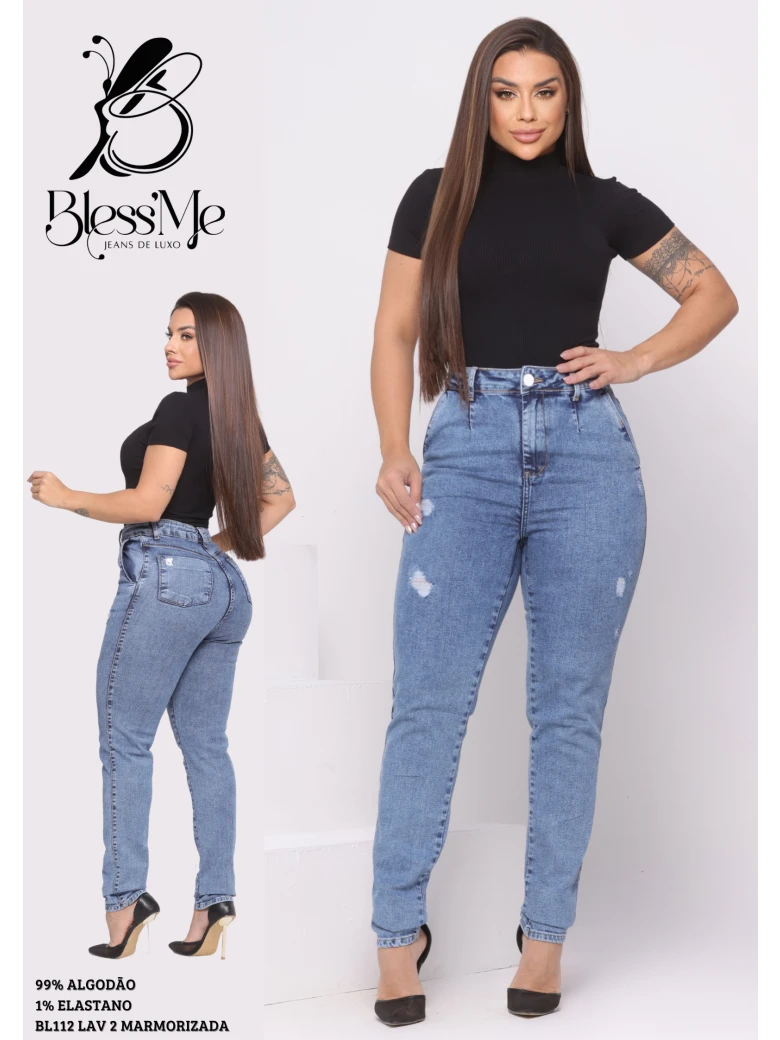 Foto do produto Calça Mom Bolso Faca