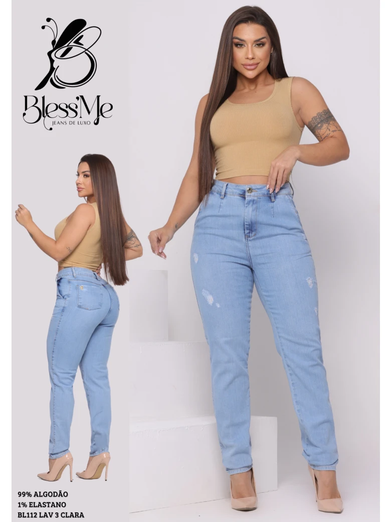 Foto do produto Calça Mom Bolso Faca