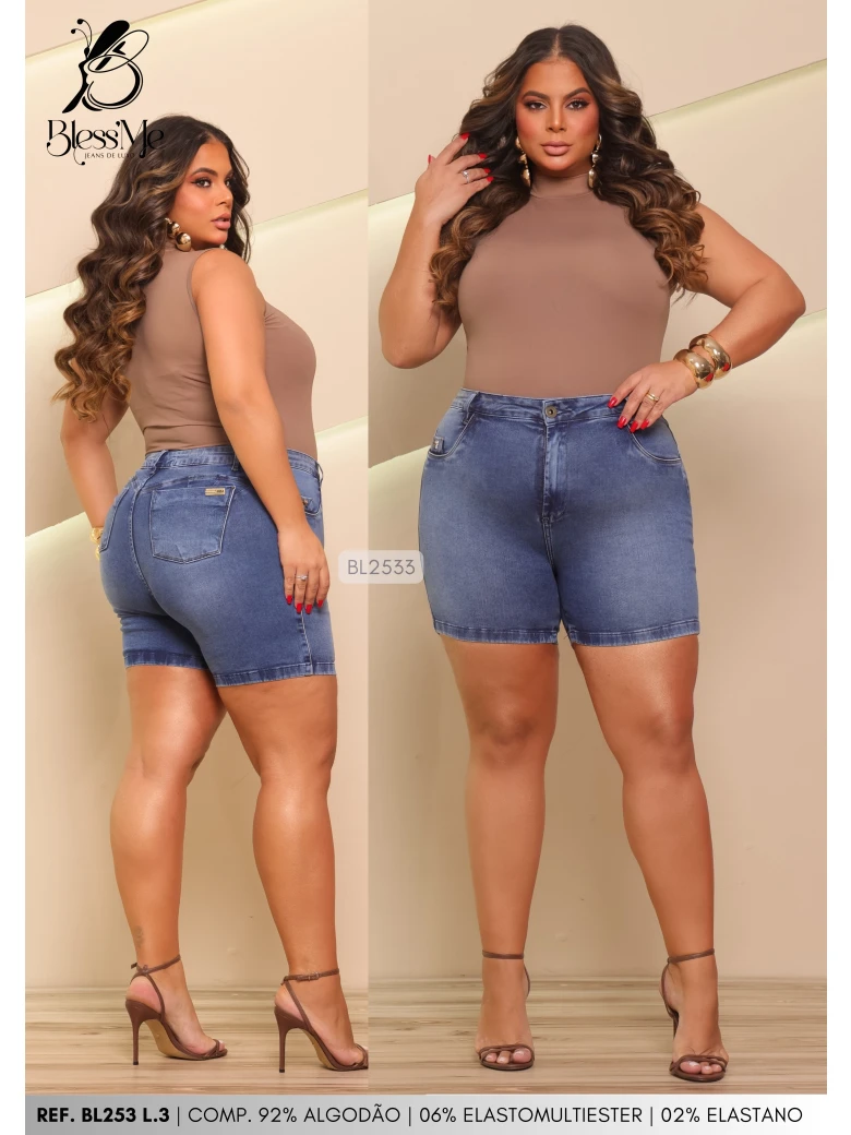 Foto do produto Bermuda Meia Coxa Plus Size
