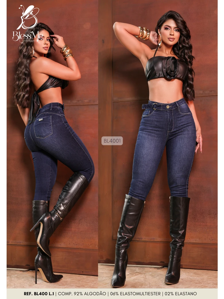 Foto do produto Calça Skinny Com Fivela