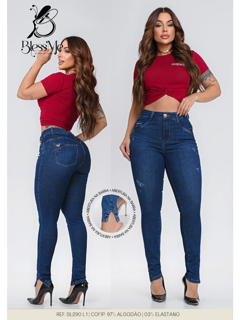 Foto do produto Calça Skinny Abertura Na Barra