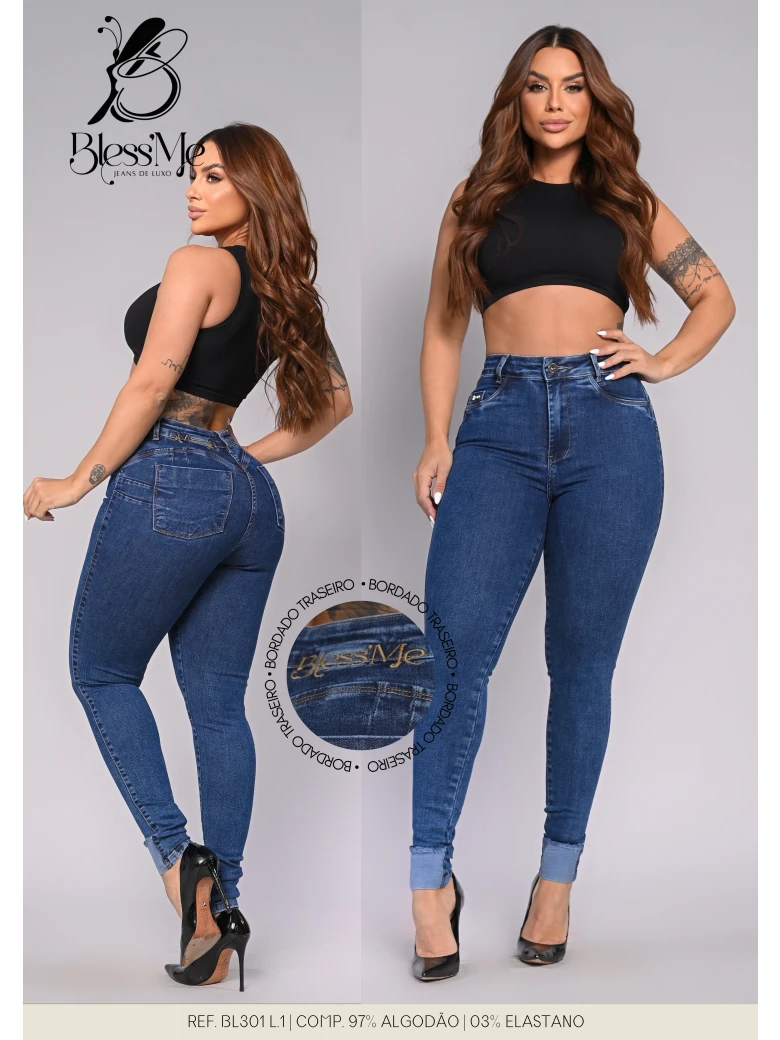 Foto do produto Calça Skinny Barra Avesso