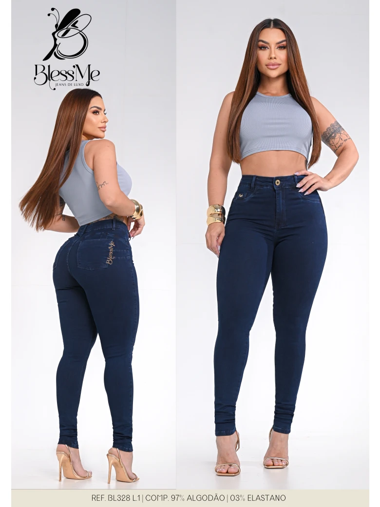 Foto do produto Calça Skinny Bordado Bolso