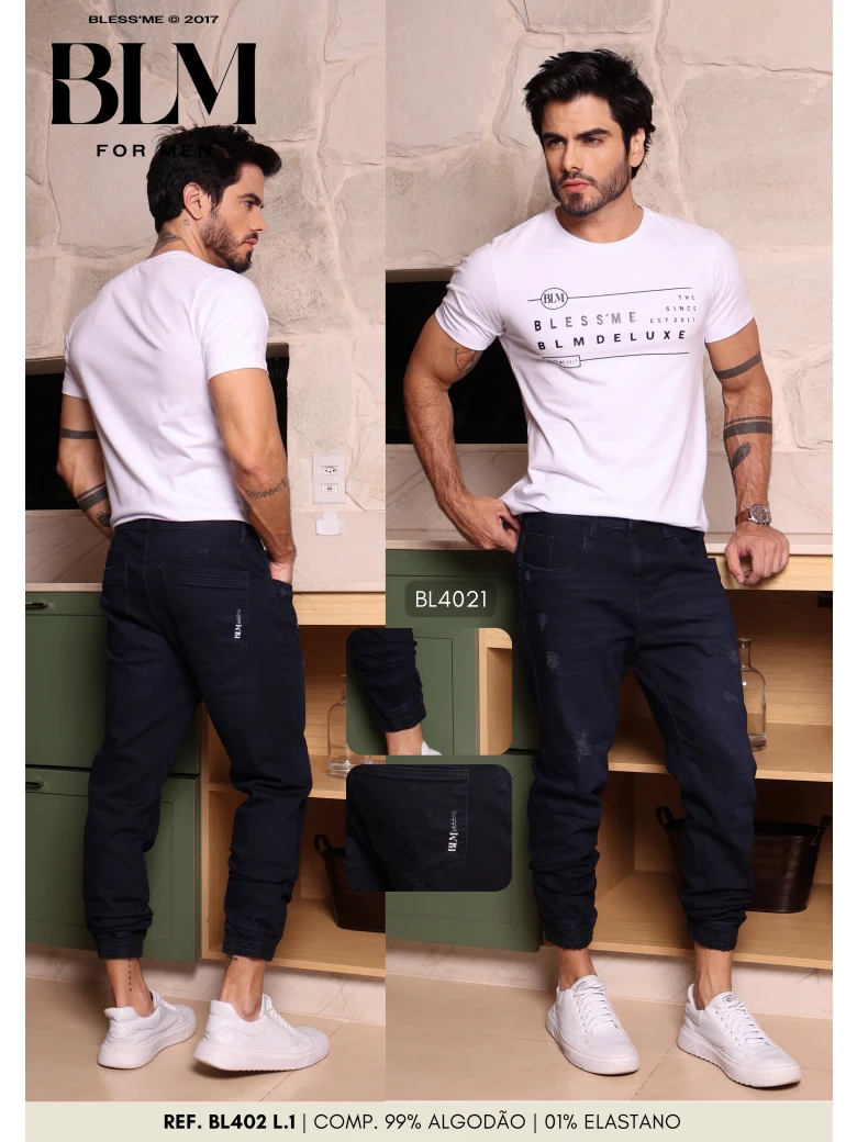 Foto do produto Calça Jogger Masculina │99% Alg. 01% Elas.