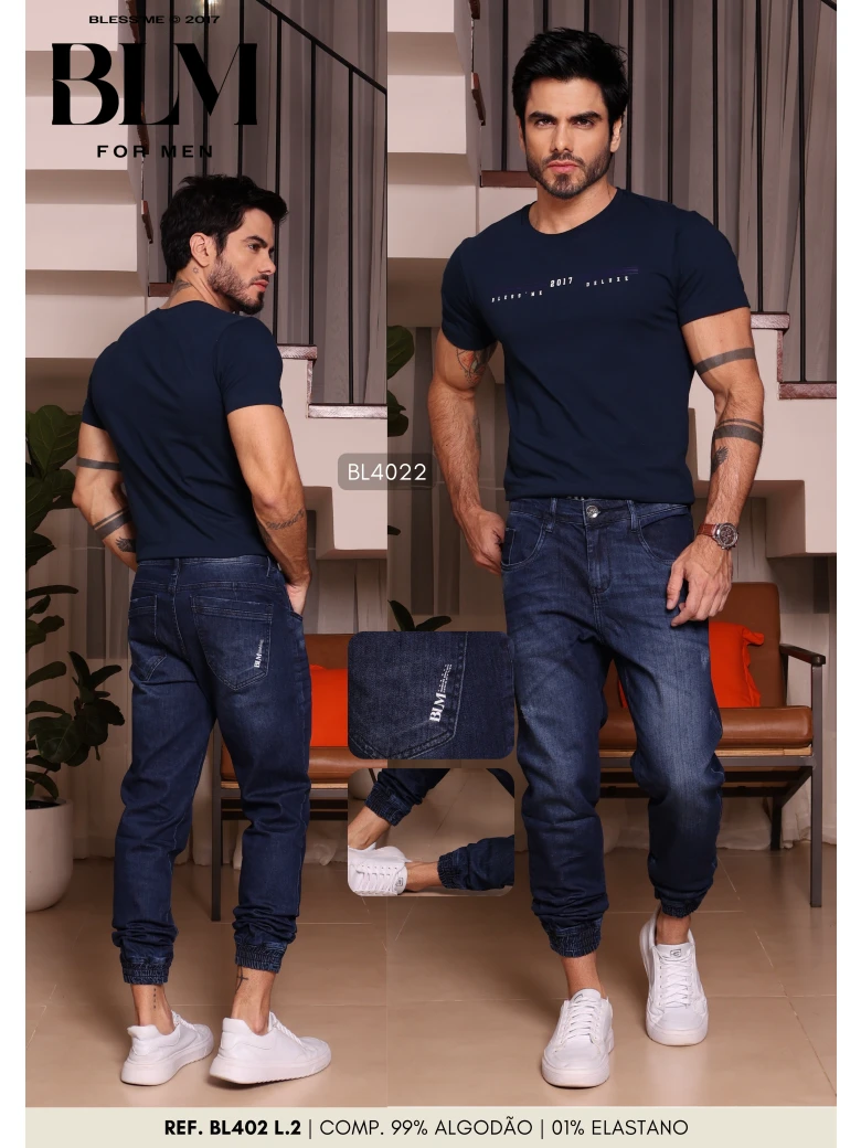 Foto do produto Calça Jogger Masculina │99% Alg. 01% Elas.