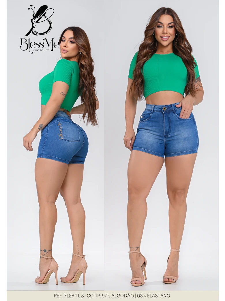 Foto do produto Short Bordado Bolso Traseiro
