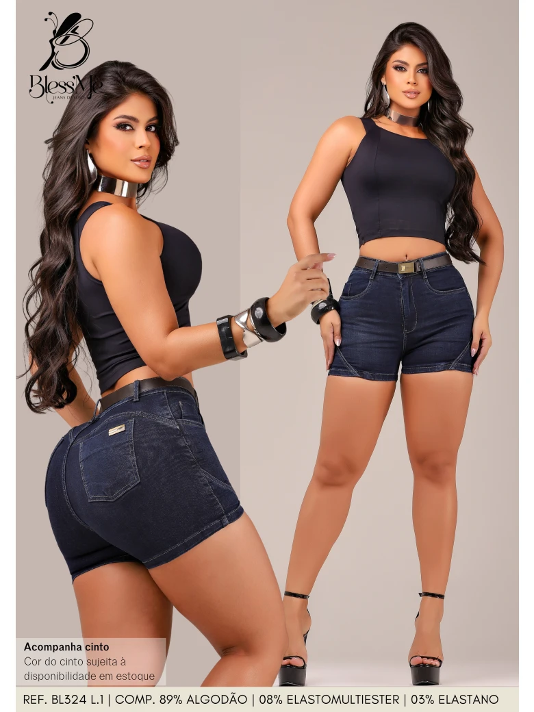 Foto do produto Short Com Lycra e Cinto