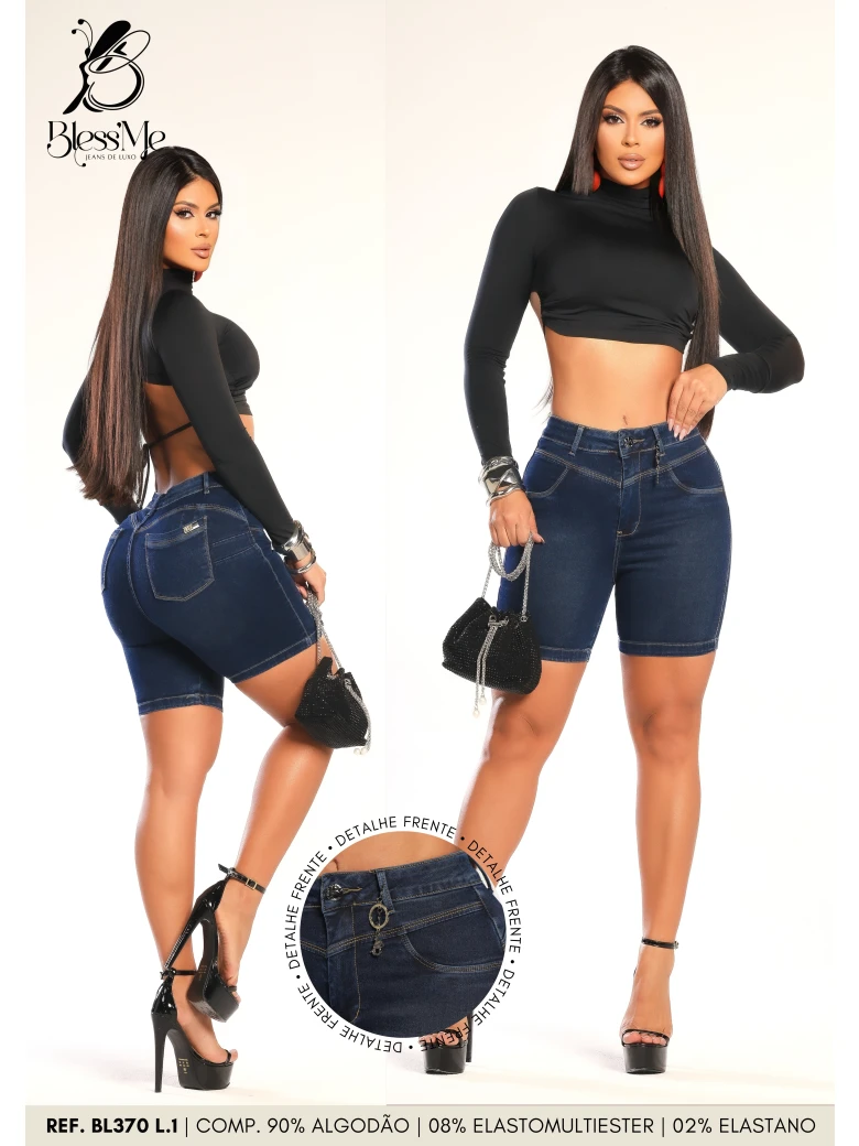 Foto do produto Bermuda Meia Coxa Recorte Frente