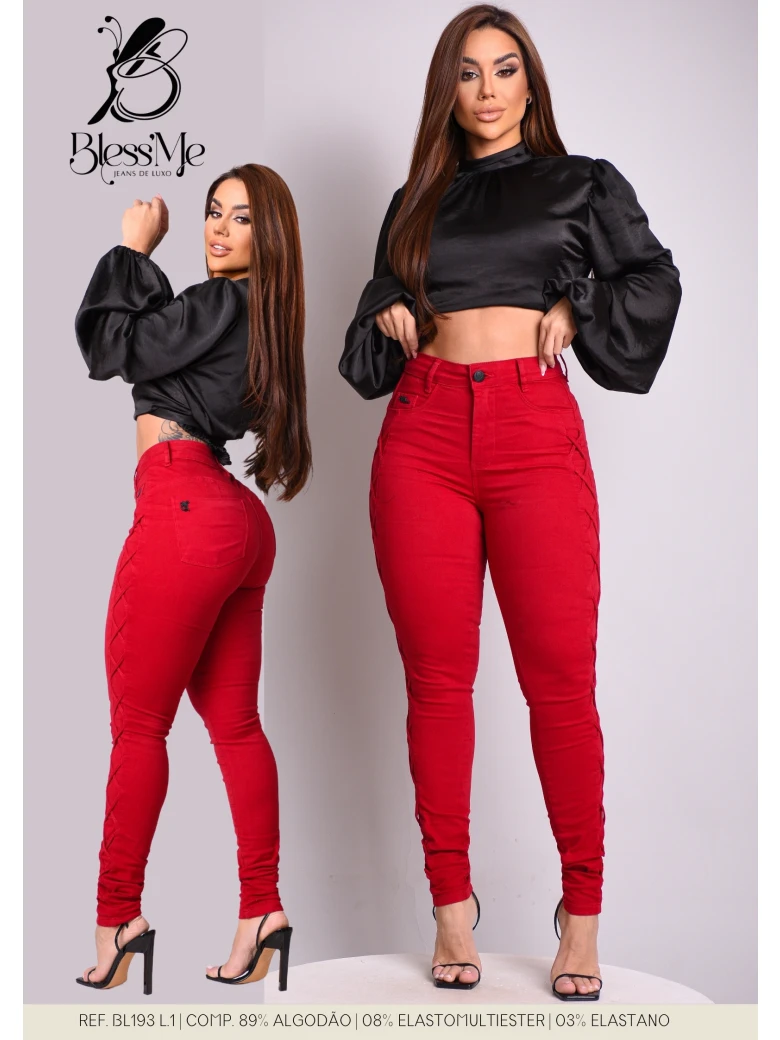 Foto do produto Calça Skinny Collor C/ Trança Lateral