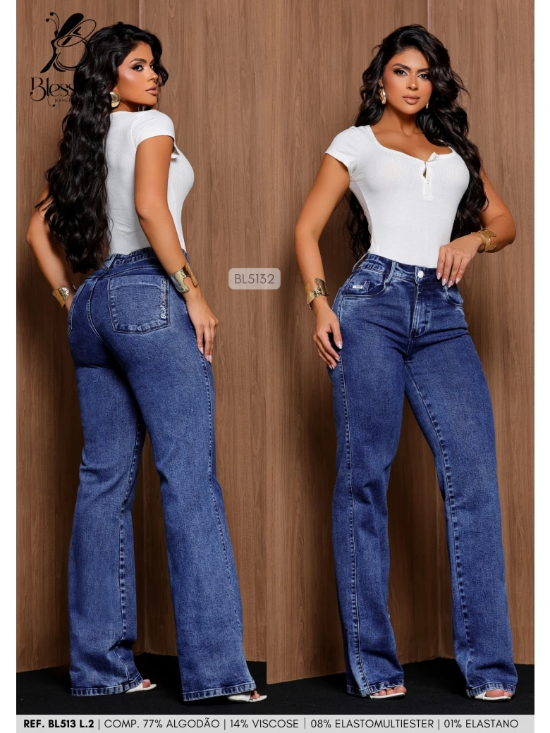 Foto do produto Wide Leg Bordado Bolso