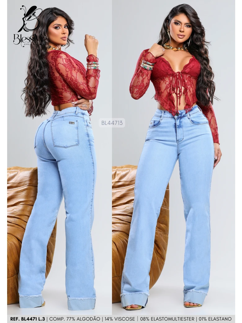 Foto do produto Calça Wide Leg Barra Avesso