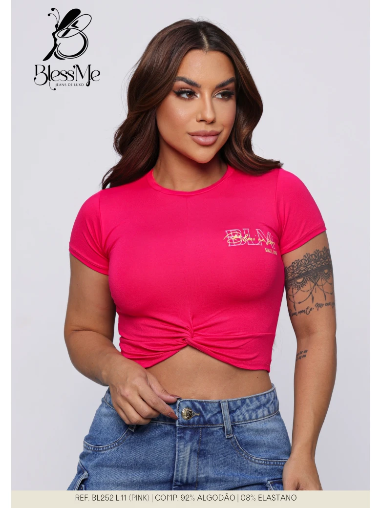 Foto do produto Blusa Feminina Detalhe Frente Estampas Variadas