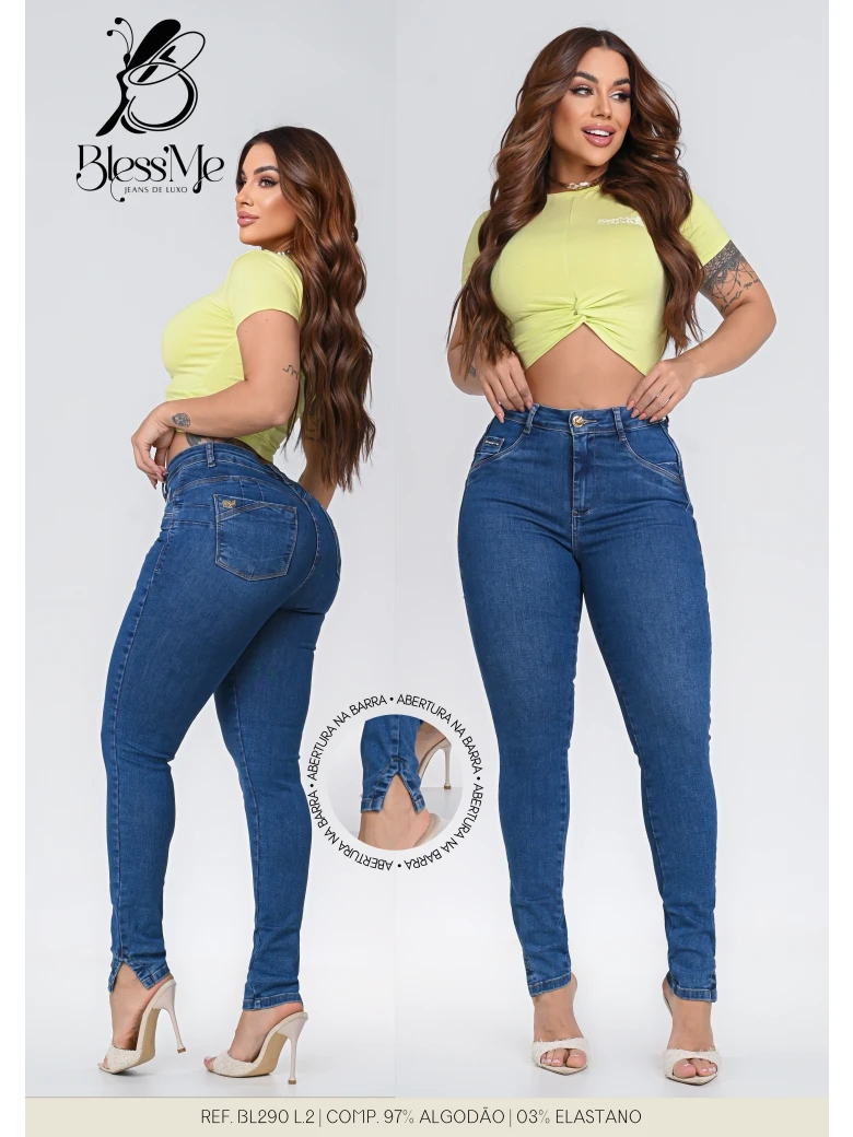 Foto do produto Calça Skinny Abertura Na Barra